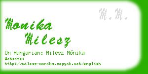 monika milesz business card