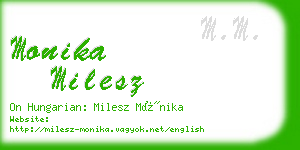 monika milesz business card